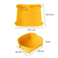 Panier de rangement en feutre pliable personnalisé mallette de rangement de table pour outils