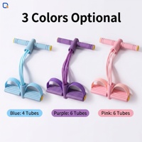 Bande de Résistance Portable à 6 Tubes en TPR Écologique, Corde de Traction Multifonctionnelle pour Sit-up, Entraînement Professionnel à Domicile