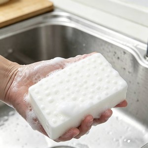 Éponge <span class=keywords><strong>magique</strong></span> en mousse de mélamine convexe, tampon de nettoyage non rayant pour la vaisselle de cuisine - Product Image 1