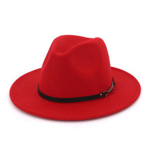 <span class=keywords><strong>Sombrero</strong></span> Fedora de lana Retro de verano informal <span class=keywords><strong>Sombrero</strong></span> de fieltro de Panamá de ala ancha plana para parejas para actividades al aire libre en para <span class=keywords><strong>Amazon</strong></span> AliExpress - Product Image 5