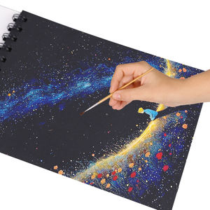 Xin Bowen Biểu Tượng Tùy Chỉnh Phác Thảo Nghệ Thuật Cuốn Sách Vẽ Tranh Hot Bán 150G A4/A4/A4/A4 Thẻ Màu Đen 25 Sheets Mini Phong Cách Màu Nước Giấy - Product Image 3