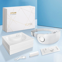 Masque oculaire intelligent à vapeur pour la relaxation, masseur oculaire chauffant avec contrôle de la minuterie, batterie 2500 mAh, musique Bluetooth - Cadeau de vacances pour garçons et filles