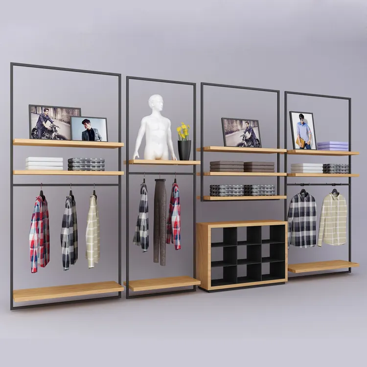 Moderne Opknoping Kledingstuk Display Rack Kleding Display Stand Voor Winkel