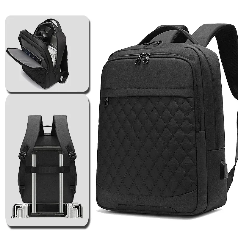 TS Usb şarj su geçirmez okul çantaları iş seyahat erkekler için omuz sırt çantası ofis Laptop çantası sırt çantaları