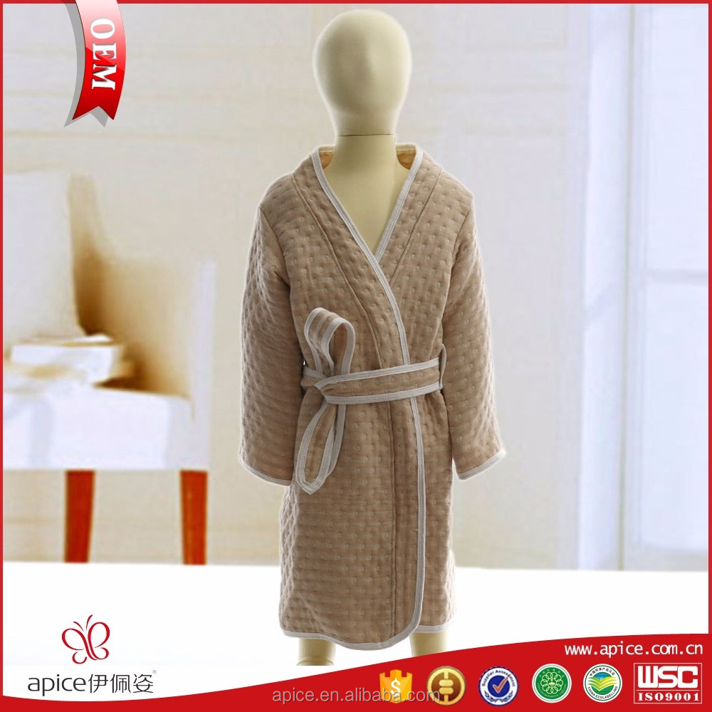 100% органический хлопок с капюшоном марли Халат