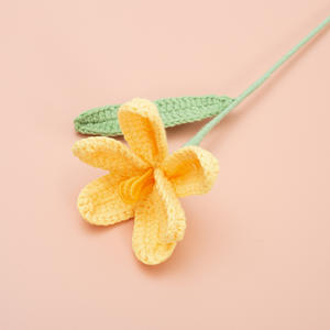 Gancho <span class=keywords><strong>de</strong></span> un solo tallo para tulipanes, ramos <span class=keywords><strong>de</strong></span> ganchillo hechos a mano, flores, graduación, regalo del Día <span class=keywords><strong>de</strong></span> la madre, Kit <span class=keywords><strong>de</strong></span> ganchillo, hacer flores, <span class=keywords><strong>tulip</strong></span>án abierto - Product Image 4