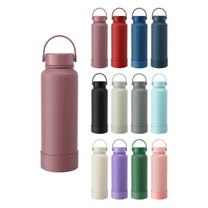 12oz 18oz 22oz 32oz water <b>bottle</b> stainless <b>steel</b> custom logo convenient handle lid double-wall 32oz stainless <b>steel</b> water <b>bottle</b> - Product Image 1
