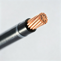Cable THHN THWN de 10, 12 y 14 AWG, conductor de cobre trenzado, aislamiento de PVC y revestimiento de nailon, cable eléctrico
