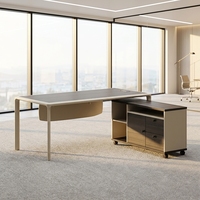 Meubles de bureau en gros, poste de travail en bois, table de direction, bureau en bois pour les gestionnaires administratifs