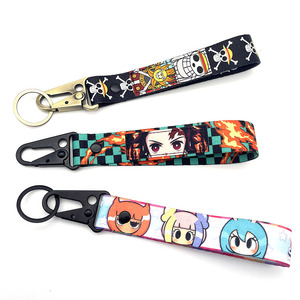 YYX venta al por mayor diseño Logo <span class=keywords><strong>tela</strong></span> <span class=keywords><strong>llaveros</strong></span> poliéster cordón Anime tejido llavero con regalos promocionales <span class=keywords><strong>personalizados</strong></span> - Product Image 2