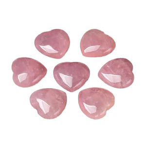 Xitaoナチュラルファッション風水ピンククリスタルハート形洗練された彫刻付きラブスタイルホームオフィスの装飾品 - Product Image 1
