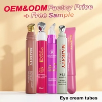 Tube Krim Mata Tanpa Udara dengan Pompa Vakum dan Aplikator Logam 10ml 30ml PE PBL Kemasan Serum Lotion Isi Ulang