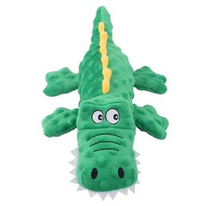 Nuovo arrivo durevole coccodrillo peluche giocattolo da masticare giocattolo cigolante per cani di grossa taglia - Product Image 6