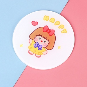 Juego de posavasos de acrílico al por mayor-Redondo transparente (10cm) con bonitos diseños de animales adecuados para uso en el hogar, bar y restaurante - Product Image 3