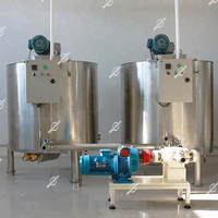 Machine de mélange et de stockage à chauffage électrique 100L 200L 500L, réservoir de stockage de pâte de cacao, liqueur de fèves de cacao, pâte de chocolat avec agitateur