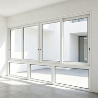 Puertas y Ventanas de Aleación de Aluminio de Grado Arquitectónico, Diseño Personalizado, Marco de Acero Inoxidable, Diseño Abatible, Insonorizadas, para Dormitorio, Estilo Posmoderno