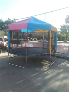 6ft-16ft Vòng <span class=keywords><strong>Trampoline</strong></span> với an toàn bao vây net với bìa với màu sắc đầy màu sắc nhiệm vụ nặng nề nhảy mat với thang cho trẻ em - Product Image 4