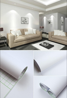 Papier peint uni de haute qualité, films décoratifs pour armoires en PVC, papier peint auto-adhésif pour la décoration de fond, plaque d'acier