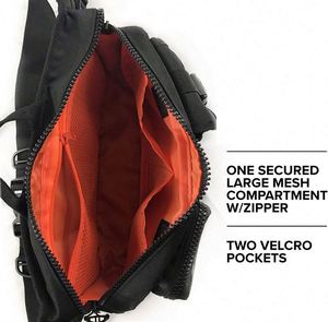 BSCI Tactical Sling Bag Muestra gratis de moda Fanny Riñonera Cierre de cremallera Crossbody Hombro Pecho Bolsa para viajes Ciclismo - Product Image 3