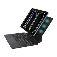 Nouvel étui clavier magique rétroéclairé LED avec pavé tactile BT sans fil et support magnétique flottant pour iPad 11e/10e génération 10,9/11 pouces