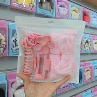 TGYW MU Super 16 Set : Bandeau de lavage imperméable pour le visage, ensemble de pinces à cheveux, bandeau nuage et accessoires pour la tête