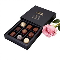 Boîte cadeau Ferrero en chocolat, grande taille, pour le Nouvel An, la Saint-Valentin, boîte vide, estampillage, carton blanc, forme carrée, blister en plastique