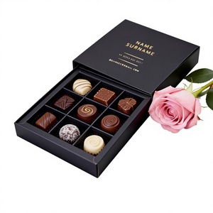 Boîte cadeau <span class=keywords><strong>Ferrero</strong></span> pour le Nouvel An et la Saint-Valentin, boîte vide en carton blanc, forme carrée, plateau en plastique blister - Product Image 1