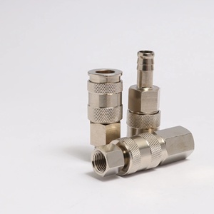 1/4 Body kuningan dilapisi nikel Eropa Universal Type Air <span class=keywords><strong>Quick</strong></span> <span class=keywords><strong>Coupler</strong></span> OEM untuk Air Tools Rectus Parker Series 25 35SCFM - Product Image 2