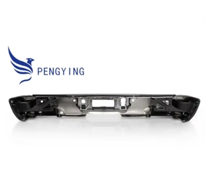 Pare-chocs arrière avec trous pour capteurs et marchepied d'angle pour Chevrolet Silverado/GMC Sierra 1500 2014-2018, chromé - Product Image 4