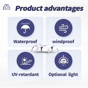 เต็นท์ลมแบบกำหนดเอง ดีไซน์โมดูลาร์ โครงสร้างลม โดมลมเป่าลม เต็นท์ทรงศาลาเป่าลมสำหรับงานอีเว้นท์ - Product Image 6