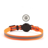 Vente chaude QR Code réfléchissant collier pour animaux de compagnie cloche étiquettes d'identification solides durables enregistrement de Code de numérisation simple pour le suivi anti-perte
