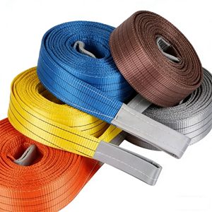 <span class=keywords><strong>Eslinga</strong></span> Plana Amarilla Tianma 3T 2M, Cinturón de Elevación 3T 2M, Eslingas Hechas de Material de Poliéster Duradero - Product Image 1