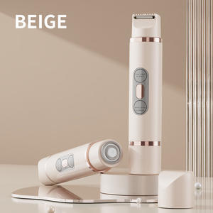 USB Rechargeable Dual Head Electric <strong>Shaver</strong> Automatic Ladies Underarm <strong>Face</strong> Lip Legs Hands Hair Trimmer Mini <strong>Women</strong> Hair Remover - Product Image 2