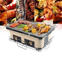 Produit chaud de haute qualité Mini taille Style japonais Portable Yakitori Grill charbon de bois Hibachi Kebab BBQ Grill pour l'intérieur