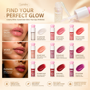 LSFAIRY LG165 Brillo Labial Vegano, Resistente al Agua, de Larga Duración, Pigmentado, con Base Hidratante, Personalizable, Venta al Por Mayor - Product Image 3
