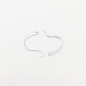 Crochets d'oreille estampés en acier inoxydable électroplaqué Wise, apprêts de bijouterie, fermoirs, crochets, accessoires DIY - Product Image 1