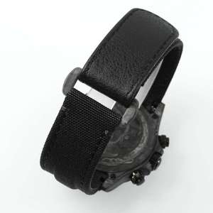 Montre de luxe pour homme en fibre de carbone creuse avec mouvement mécanique ETA Tourbillon, calendrier perpétuel, cadran à aiguilles 40 mm, bracelet en nylon, style Hip Hop - Product Image 4