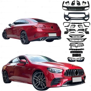 Kit de Carrocería para <span class=keywords><strong>Mercedes</strong></span> Benz Clase E Coupé W238 W213 E200 E300 <span class=keywords><strong>E250</strong></span> E350 E400 <span class=keywords><strong>2017</strong></span>+, Actualización 2023, Estilo E63 AMG, Parachoques, Faros Delanteros - Product Image 1