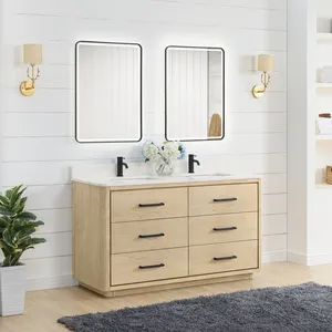 <span class=keywords><strong>Mobile</strong></span> <span class=keywords><strong>bagno</strong></span> in legno massello da terra, prodotto in Vietnam da Homedee Vietnam Factory. - Product Image 1