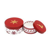 Scatola Regalo Rotonda Opaca Personalizzata in Cartone per Natale, Festività, Abbigliamento, Sorprese, Tubo per Spedizione FSC, Torte