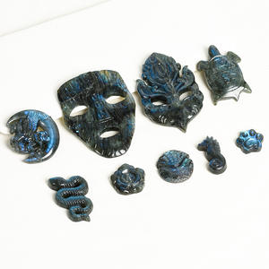 100% naturel vente chaude en gros sculptures de <span class=keywords><strong>labrador</strong></span> en cristal naturel - Product Image 2