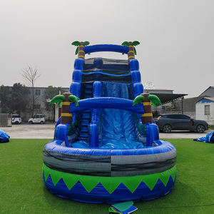 <span class=keywords><strong>Toboggan</strong></span> aquatique <span class=keywords><strong>gonflable</strong></span> de qualité commerciale, bleu tropical, avec <span class=keywords><strong>piscine</strong></span>, grand palmier <span class=keywords><strong>gonflable</strong></span> pour fête en plein air - Product Image 6