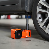 Cric hydraulique électrique multifonctionnel portable pour voiture 12V DC avec clé électrique, pompe à air et marteau
