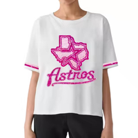 Dames Sweatshirt T-Shirt Met Korte Mouwen Losse Pasvorm Schattige En Kosteneffectieve Geborduurde Techniek Fabriek Groothandel