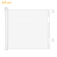 Barrière de sécurité pour escalier pour bébé, barrière de sécurité pour enfants, montage sans perçage, barrière de sécurité pour bébé en maille PVC rétractable