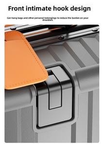 Venta al por mayor de fábrica, <span class=keywords><strong>maleta</strong></span> con ruedas anchas, equipaje, marco de aluminio, bolsa de viaje con rueda de patinaje extraíble y Asa cómoda - Product Image 3