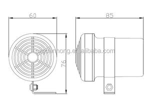 Alarma de marcha atrás del coche 24V <span class=keywords><strong>Bibi</strong></span> sonido 105dB Alarma de respaldo - Product Image 6