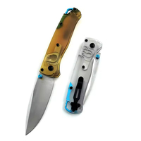 Bm535 S30v acier couteau pliant Pel acrylique poignée couteau de poche couteau de chasse en plein air Camping tactique Edc outil