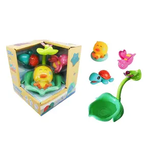 Đầy màu sắc các loại cao su nổi Đồ chơi em bé rửa tắm Squeaky động vật Squirter tắm đồ chơi