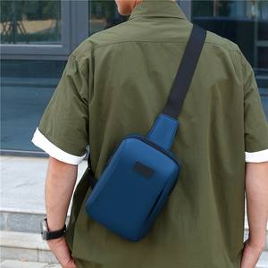 Bolso Bandolera Deportivo Negro de Gran Capacidad, Bolso de Pecho para Hombre, Uso Diario, Primavera 2025 - Product Image 3